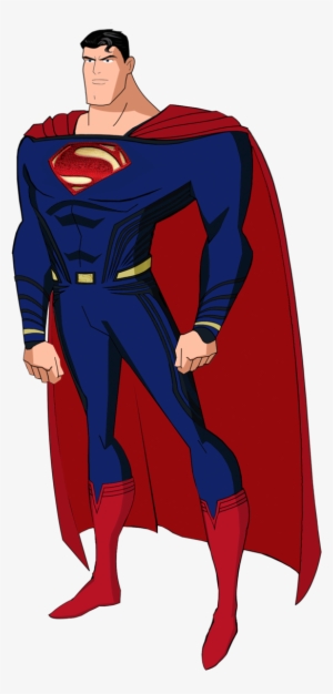 Updated Dawn Of Justice Superman Jlu Style By Alexbadass - Superman Justice League Cartoon