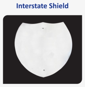Vulcan Aluminum Interstate Shield Sign Blank - Christmas Door Decorating Contest