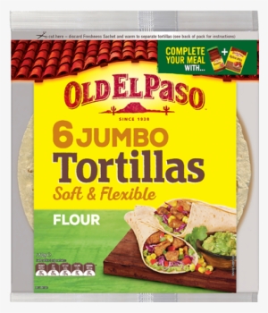 6 Pack Jumbo Tortillas - Old El Paso Crunchy Taco Kit Garlic
