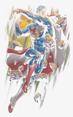 Superman Flying Determination Men's Heather T-shirt - Illustration