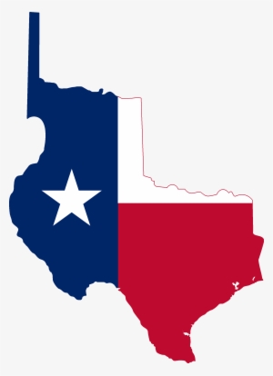 Flag Map Of Texas - Republic Of Texas Flag Map
