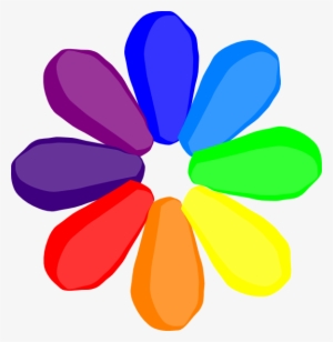 Rainbow Flower Clipart