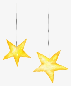 Yellow Star Lighting Christmas Transparent Decorative - Portable Network Graphics