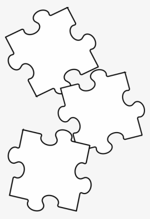 Black White Puzzle Piece Clip Art - Black And White Puzzle Png