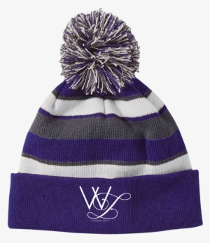 Hey Batter Batter - White Letter - Pom Pom Beanies