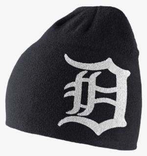 Nike Men's Detroit Tigers Navy Dri-fit Logo Knit Hat - Detroit Tigers