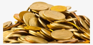 Transparent Rain Gold Coin - Transparent Background Gold Coins Png