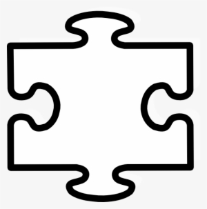 19 Puzzle Svg Black And White Stock Black And White - Puzzle Piece Template