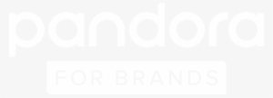 Pandora Advertising White - Logo