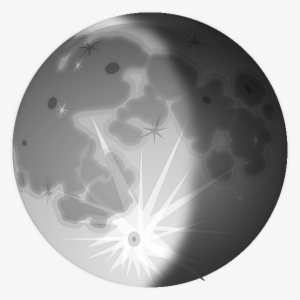 Full - Waning Crescent Moon Clipart