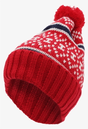Christmas Bobble Hat Transparent Background Clothing - Mens Red Bobble Hat