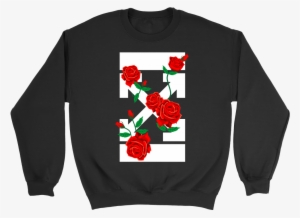 Rose Vine Sweatshirt - Illusion X Unisex Sweatshirt, Sweatshirt, Unisex Sweatshirt,