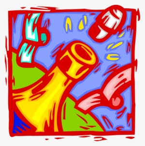 Vector Illustration Of Champagne Carbonated Sparkling - Happy New Year Clipart