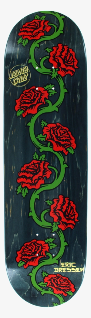 Santa Cruz Dressen Rose Vine Skateboard Deck - Santa Cruz Eric Dressen Roses