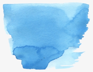 Png File Size - Blue Paint Brush Png Watercolor