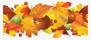 Transparent Fall Border Png Clipart Picture - Transparent Thanksgiving Borders Clip Art Png