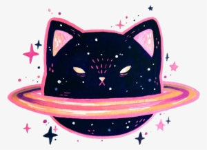 Jupiter Clipart Cute - Gato Espacial Kawaii