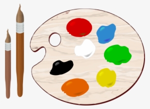 Palette Painting Artist Brush Free Commercial Clipart - Paint Palette Clipart