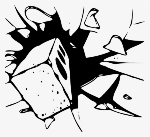 Break Png - Brick Going Through Window