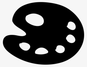 Paint Palette Filled Hand Drawn Tool Comments - Paint Palette Svg