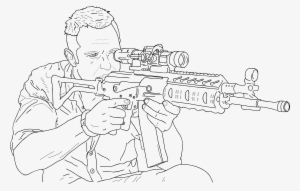 Vector Free Library Sniper Rifle At Getdrawings Com