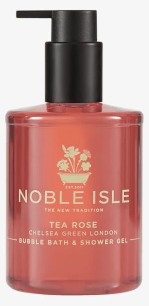 Tea Rose Luxury Bubble Bath & Shower Gel - Noble Isle Fireside Bath & Shower Gel 250ml