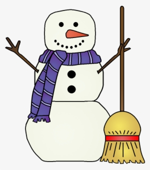 Cute Snowman With Hat Clipart - Winter Tennis Camp