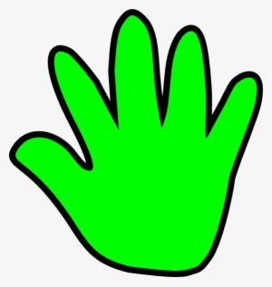 How To Set Use Child Handprint Green Clipart