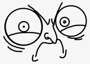 Face Line Art White Black Black And White Facial Expression - Face