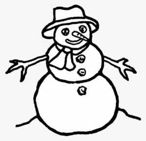 Snowman Coloring Page - Snowman