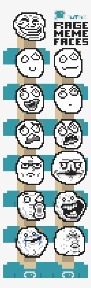 Photo - Meme Troll Face Pixel Art