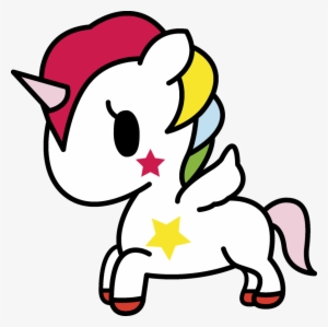 Unicorn Vector Png Clipart Free Library - Kawaii Dibujos De Unicornios Tiernos