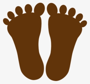 Dark Brown Footprints Clip Art At Clker - Clip Art Foot Prints