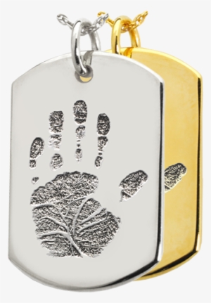 Wholesale B&b Flat Dog Tag Handprint Jewelry Shown