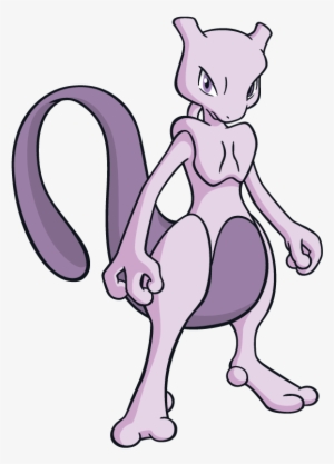 Mewtwo Pokemon Character Vector Art - Shiny Mewtwo Png
