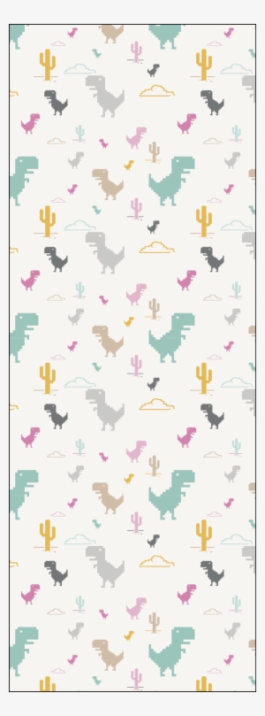 Google Chrome T-rex Dinosaur Pattern Primer Patrón - Fondos De Dinosaurio De Google