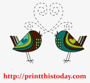 Love Birds Clipart Grey Wedding - Clip Art