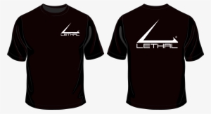 Lethal Logo T-shirt - Black Polo Shirt Template Png