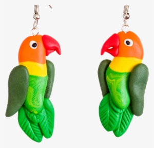 Handcrafted Fischer's Lovebirds Earrings - Earrings