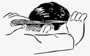 Comb Barber Hair-cutting Shears Hairstyle Hairdresser - De Pentes E Tesouras