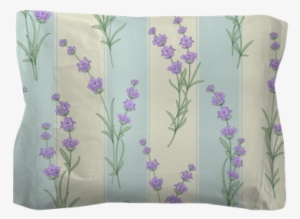 Watercolor Pattern With Lavender For Fabric Swatch - Lavendel Bloemen Stof