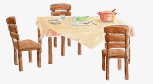 Omitted Watercolor Production Art For Tat Commercial - Chair