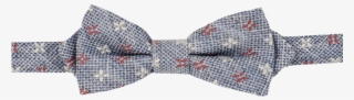 Blue Red Bow Tie