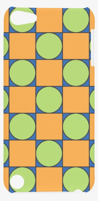 Green And Orange Geometric Pattern Hard Case For Ipod
