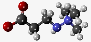 File - Mildronate - 3d - Scaled Ball And Stick Model