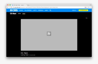 Cbs' Video Library Requires Flash Player