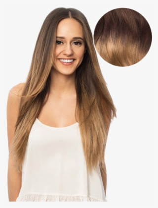 Dulge Chocolate Brown Hair Extension