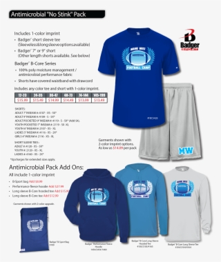 Antimicrobial No Stink Performance Pack