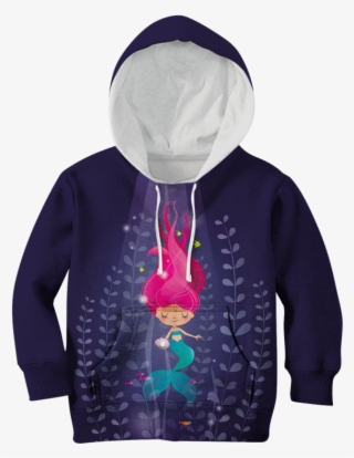 3d Cute Mermaid Kid Full Print Hoodie T Shirt
