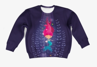 3d Cute Mermaid Kid Full Print Hoodie T Shirt